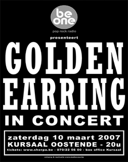 Golden Earring show poster March 10, 2007 Oostende (Belgium)
